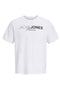 Front image of Blaneo ss tee in white, by brand Jack&jones