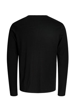 Back image of the Buster ls tee in black, by brand Jack&jones