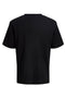 Back image of the Chelsea structure tee in black, by brand Jack&jones