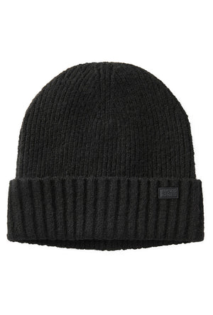 Front image of the Crush beanie in black, by brand Jack&jones