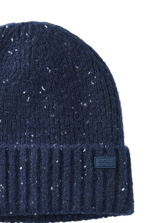 Front image of the Crush beanie in navy, by brand Jack&jones