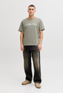 Image of JACK AND JONES DAYTONA PRINT TEE in khaki, by brand JACK&JONES