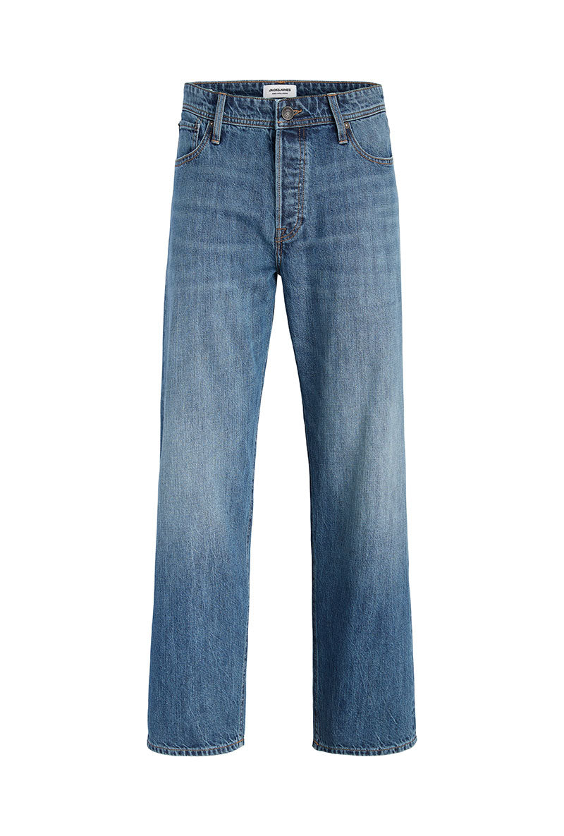 Front image of Eddie original jeans in denim, by brand Jack&jones