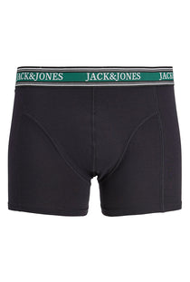 Front image of the Faze solid 3 pk trunks in navy, by brand Jack&jones
