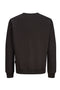 Back image of the Fusion box crew neck sweat in black, by brand Jack&jones