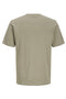 Back image of the Fusion box print tee in khaki, by brand Jack&jones