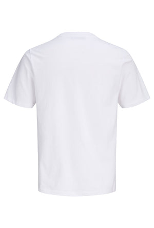 Back image of the Fusion box print tee in white, by brand Jack&jones