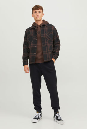 Front image of Gordon bradley sweat pants in black, by brand Jack&jones