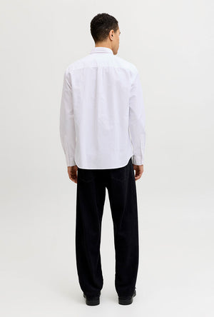Back image of the Harvey oxford ls shirt in white, by brand Jack&jones
