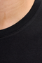 Close up image  of the Jack and jones jeff logo tee in black, by brand Jack&jones