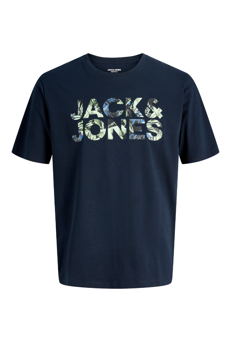 Product image of Jack and jones jeff logo tee in navy, by brand Jack&jones