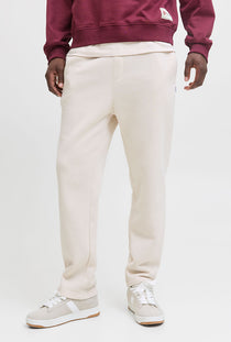 Front image of the Kane bradley uncuffed sweat pants in beige, by brand Jack&jones