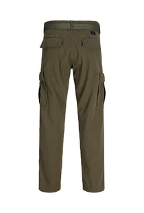Back image of the Kane hudson belted cargo in khaki, by brand Jack&jones