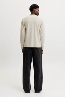 Back image of the Kane ls polo in beige, by brand Jack&jones