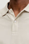 Front image of the Kane ls polo in beige, by brand Jack&jones