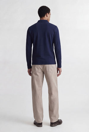 Back image of the Kane ls polo in navy, by brand Jack&jones