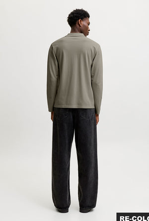 Back image of the Kane ls polo in olive, by brand Jack&jones