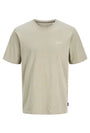 Image of KYLE SS CREW NECK TEE in khaki, by brand JACK&JONES