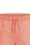 Front detail image of the Maui vibrant wash swimshorts in coral, by brand Jack&jones