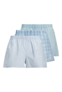 Image of JACK AND JONES MILANO WOVEN 3 PK TRUNKS in light blue, by brand JACK&JONES