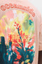 Back print image of the Montauk back graphic tee in peach, by brand Jack&jones
