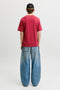 Back image of the Norrebro skyline tee in red, by brand Jack&jones