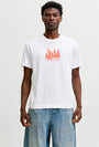 Image of NORREBRO SKYLINE TEE in white, by brand JACK&JONES