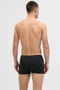 Back image of a model wearing the Jack and jones ordinary trunks 3 pk in black, by brand Jack&jones