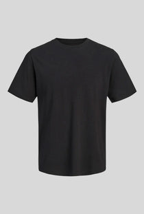 Front image of the Osaka back print tshirt in black, by brand Jack&jones