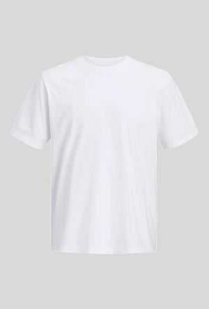 Front image of the Osaka back print tshirt in white, by brand Jack&jones