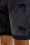 Front detail image of the Rick jj fox denim shorts in black, by brand Jack&jones