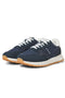 Front image of the Romano combo sneaker in navy, by brand Jack&jones