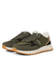 Front image of the Romano combo sneaker in olive, by brand Jack&jones