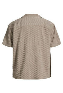 Back image of the Sean resort shirt in brown, by brand Jack&jones