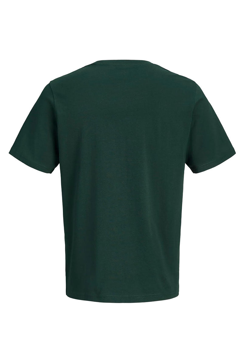 Back image of Track skull tee in green, by brand Jack&jones