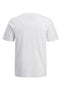 Back image of the Track skull tee in white, by brand Jack&jones