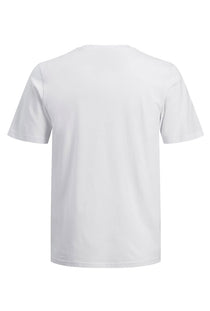 Back image of the Track skull tee in white, by brand Jack&jones