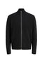 Front image of the Soho ollie high neck zip knit in black, by brand Jack&jones