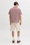 Back image of a model wearing the Tony original 017 shorts in cream, by brand Jack&jones