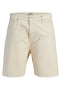 Front image of the Tony original 017 shorts in cream, by brand Jack&jones
