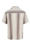 Back image of the Alvaro dobby resort shirt in beige, by brand Jack&jones