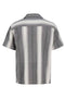 Back image of the Alvaro dobby resort shirt in black, by brand Jack&jones