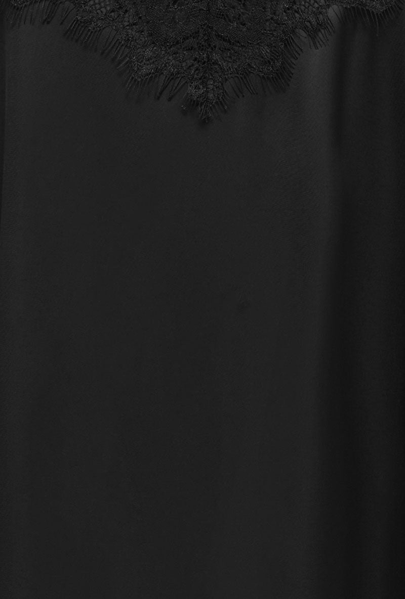 Front image of Alana sl lace midi dress in black, by brand Jacqueline de yong