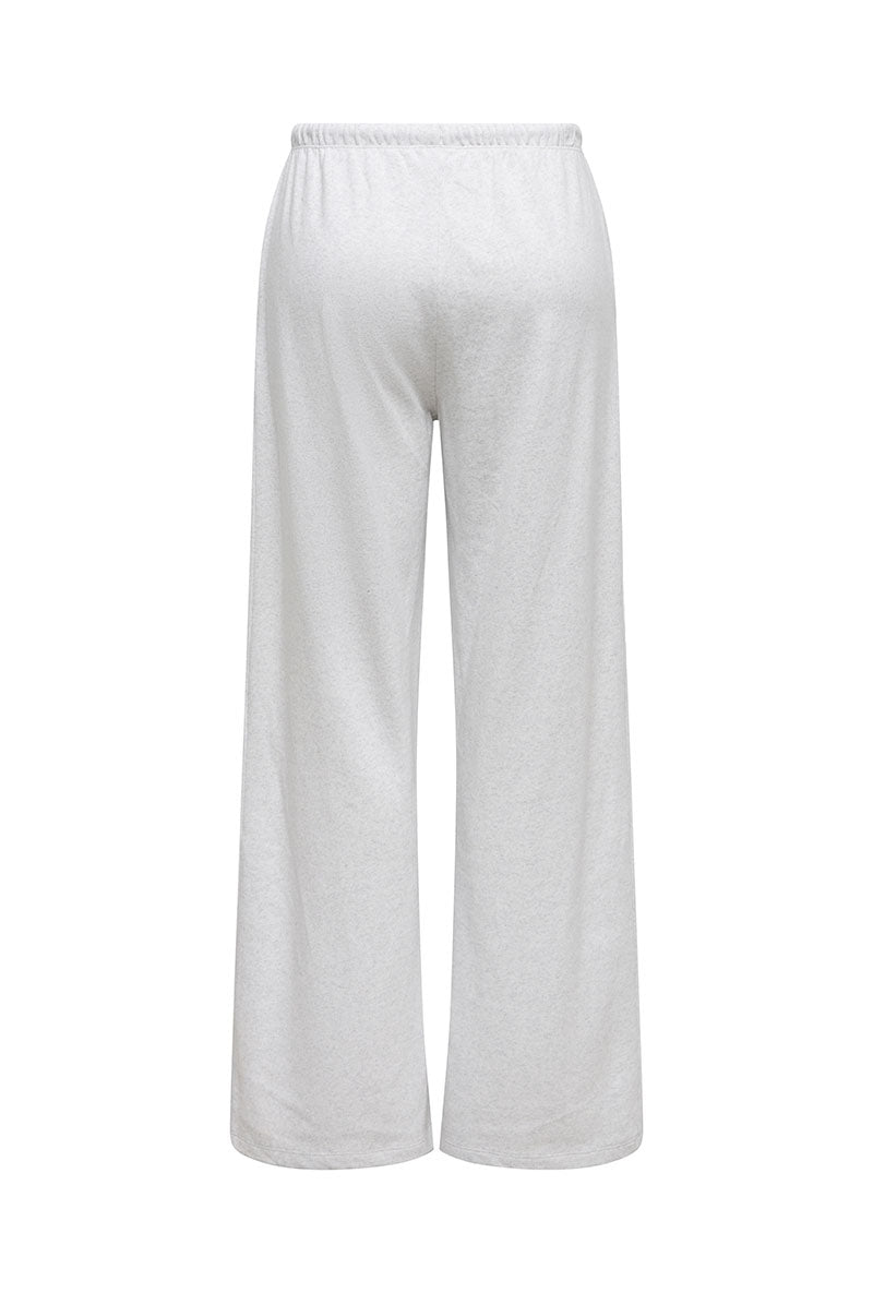 Back image of Amalfi life sweat pants in oat, by brand Jacqueline de yong
