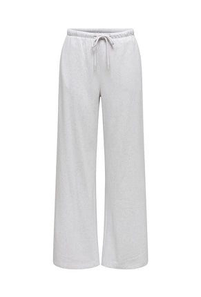 Front image of Amalfi life sweat pants in oat, by brand Jacqueline de yong