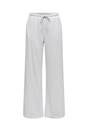 Front image of the Amalfi life sweat pants in oat, by brand Jacqueline de yong