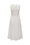 Back image of the Diego s/l smock midi dress in white, by brand Jacqueline de yong