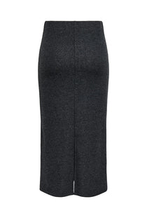 Back image of the Hero life pencil skirt in dark grey, by brand Jacqueline de yong