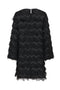 Back image of the Kesha ls midi dress in black, by brand Jacqueline de yong