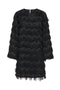 Front image of Kesha ls midi dress in black, by brand Jacqueline de yong